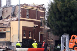 White Bay Hotel Demolition